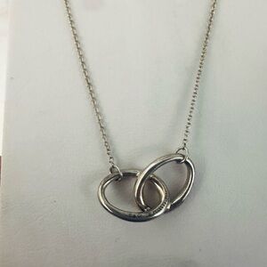 Tiffany & Co Double Loop Silver Circles Necklace